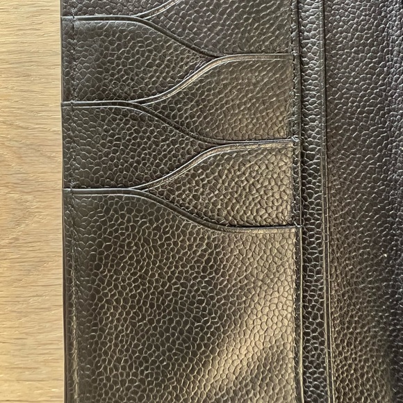 Cole Haan clutch wallet. Soft black pebbles leather lined with pink suede - Picture 6 of 8